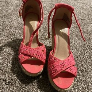 Candie’s Pink Wedges